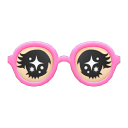 Animal Crossing Items Funny Glasses Pink