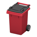 Animal Crossing Items Garbage Bin Red