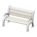 Animal Crossing Items Garden Bench White