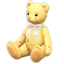 Animal Crossing Items Giant Teddy Bear Floral / White
