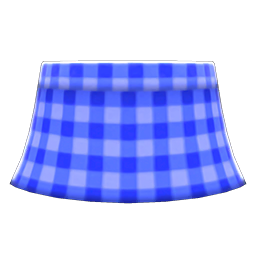 Animal Crossing Items Gingham Picnic Skirt Blue