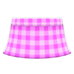 Gingham Picnic Skirt Pink