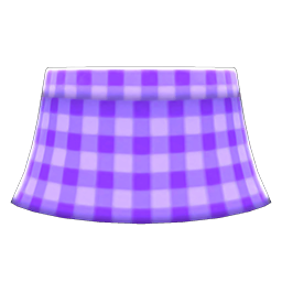 Gingham Picnic Skirt Purple