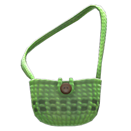 Animal Crossing Items Hand-knit Pouch Green