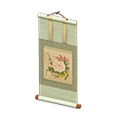 Animal Crossing Items Hanging Scroll Green / Flower