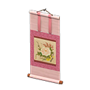 Animal Crossing Items Hanging Scroll Pink / Flower