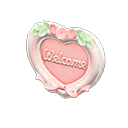Animal Crossing Items Heart Doorplate Pink