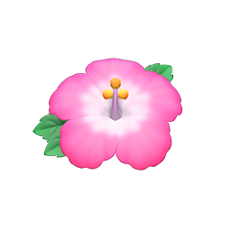 Animal Crossing Items Hibiscus Hairpin Pink