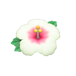 Animal Crossing Items Hibiscus Hairpin White