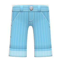 Animal Crossing Items Hickory-stripe Pants Light blue