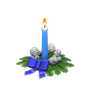 Animal Crossing Items Holiday Candle Blue