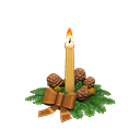 Animal Crossing Items Holiday Candle Gold