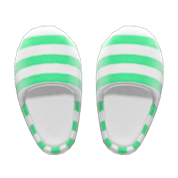 Animal Crossing Items House Slippers Green