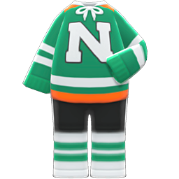 Animal Crossing Items Ice-hockey Uniform Green