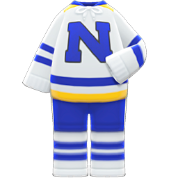 Animal Crossing Items Ice-hockey Uniform White & blue