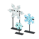 Animal Crossing Items Illuminated Snowflakes White