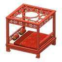 Animal Crossing Items Imperial Bed Red
