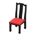Animal Crossing Items Imperial Dining Chair Black