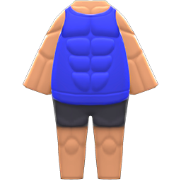 Animal Crossing Items Instant-muscles Suit Blue