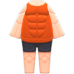 Animal Crossing Items Instant-muscles Suit Orange