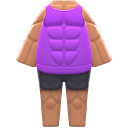 Animal Crossing Items Instant-muscles Suit Purple