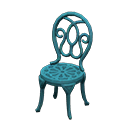 Animal Crossing Items Iron Garden Chair Blue