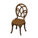 Animal Crossing Items Iron Garden Chair Brown