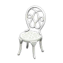 Animal Crossing Items Iron Garden Chair White