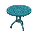 Animal Crossing Items Iron Garden Table Blue