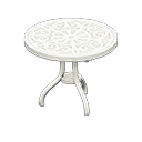 Animal Crossing Items Iron Garden Table White