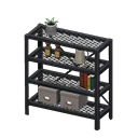 Animal Crossing Items Iron Shelf Black