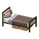 Animal Crossing Items Ironwood Bed Birch / Brown