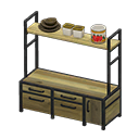 Animal Crossing Items Ironwood Cupboard Old