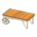 Animal Crossing Items Ironwood Low Table Oak