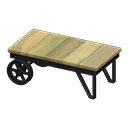 Animal Crossing Items Ironwood Low Table Old