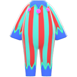 Animal Crossing Items Jester Costume Red & blue
