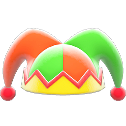 Animal Crossing Items Jester's Cap Green & red