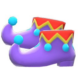 Animal Crossing Items Jester's Shoes Purple