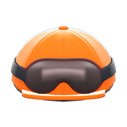 Animal Crossing Items Jockey's Helmet Orange