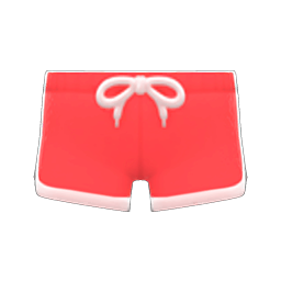 Animal Crossing Items Jogging Shorts Red