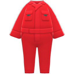 Animal Crossing Items Jumper Work Suit Red