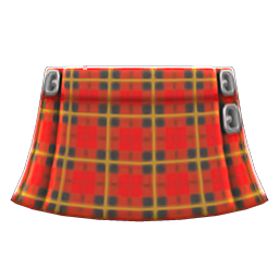 Animal Crossing Items Kilt Red