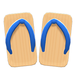 Animal Crossing Items Kimono Sandals Dark blue