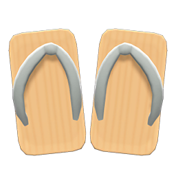 Animal Crossing Items Kimono Sandals Gray