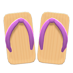 Animal Crossing Items Kimono Sandals Purple