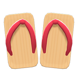 Animal Crossing Items Kimono Sandals Red