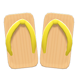 Animal Crossing Items Kimono Sandals Yellow