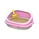 Animal Crossing Items Kitty Litter Box Pink