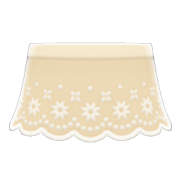 Animal Crossing Items Lace Skirt Beige