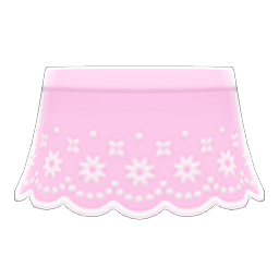 Animal Crossing Items Lace Skirt Pink